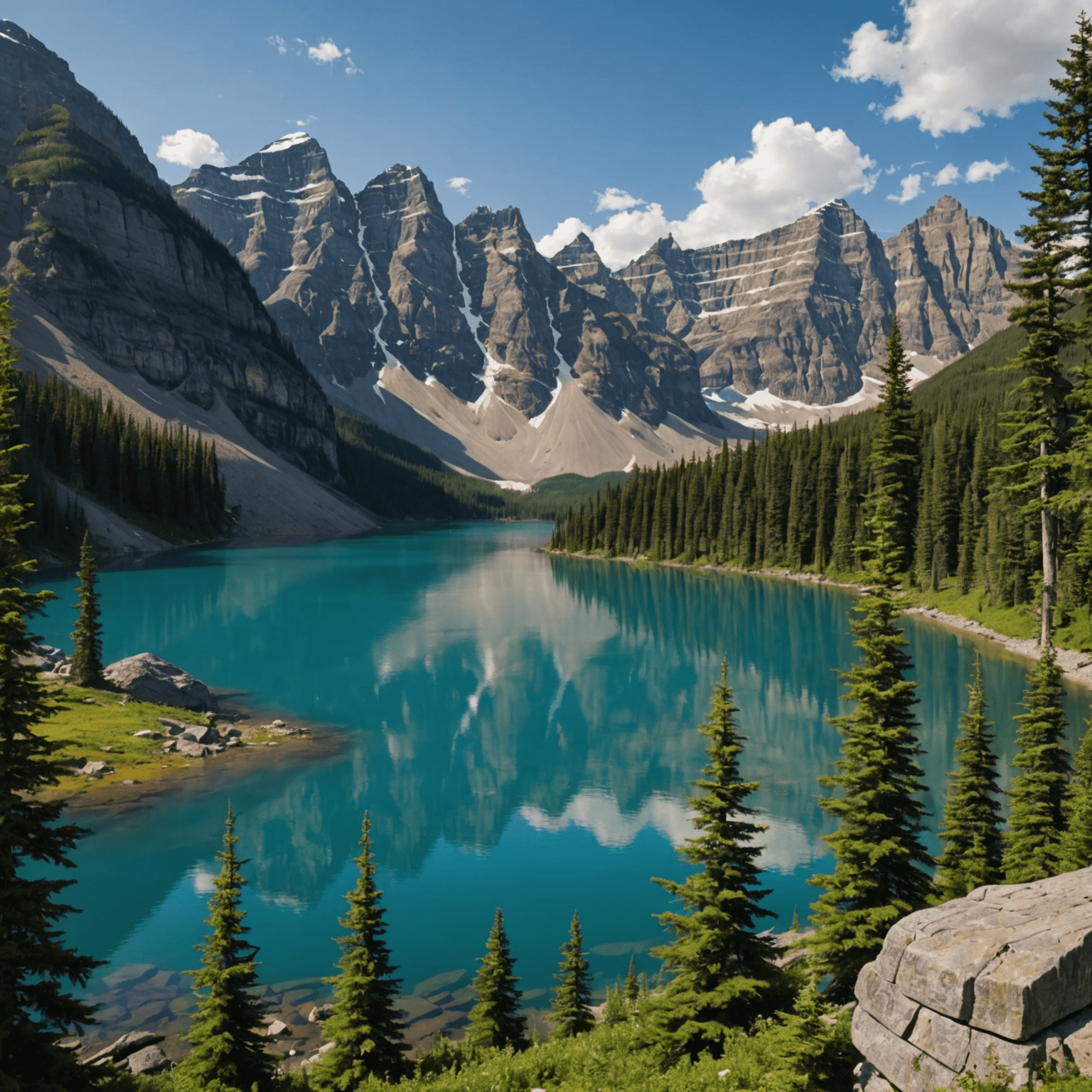 A montage showcasing Canada's diverse landscapes, including the Rocky Mountains, pristine lakes, and lush forests